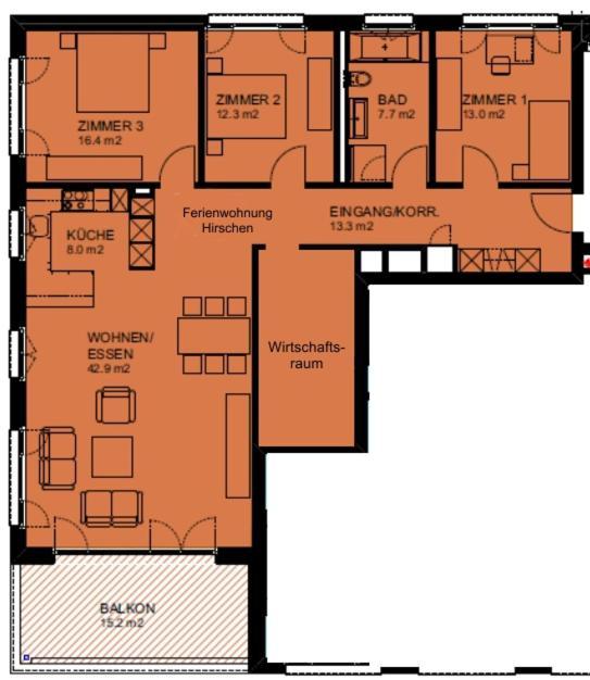 Ferienwohnung Hirschen Gossau SG Exterior foto